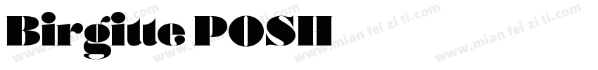 Birgitte POSH字体转换